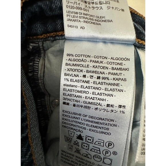 Levi's Wedgie Straight Button Fly Medium Wash Blue Jeans High Rise Women's 25 - Picture 9 of 10